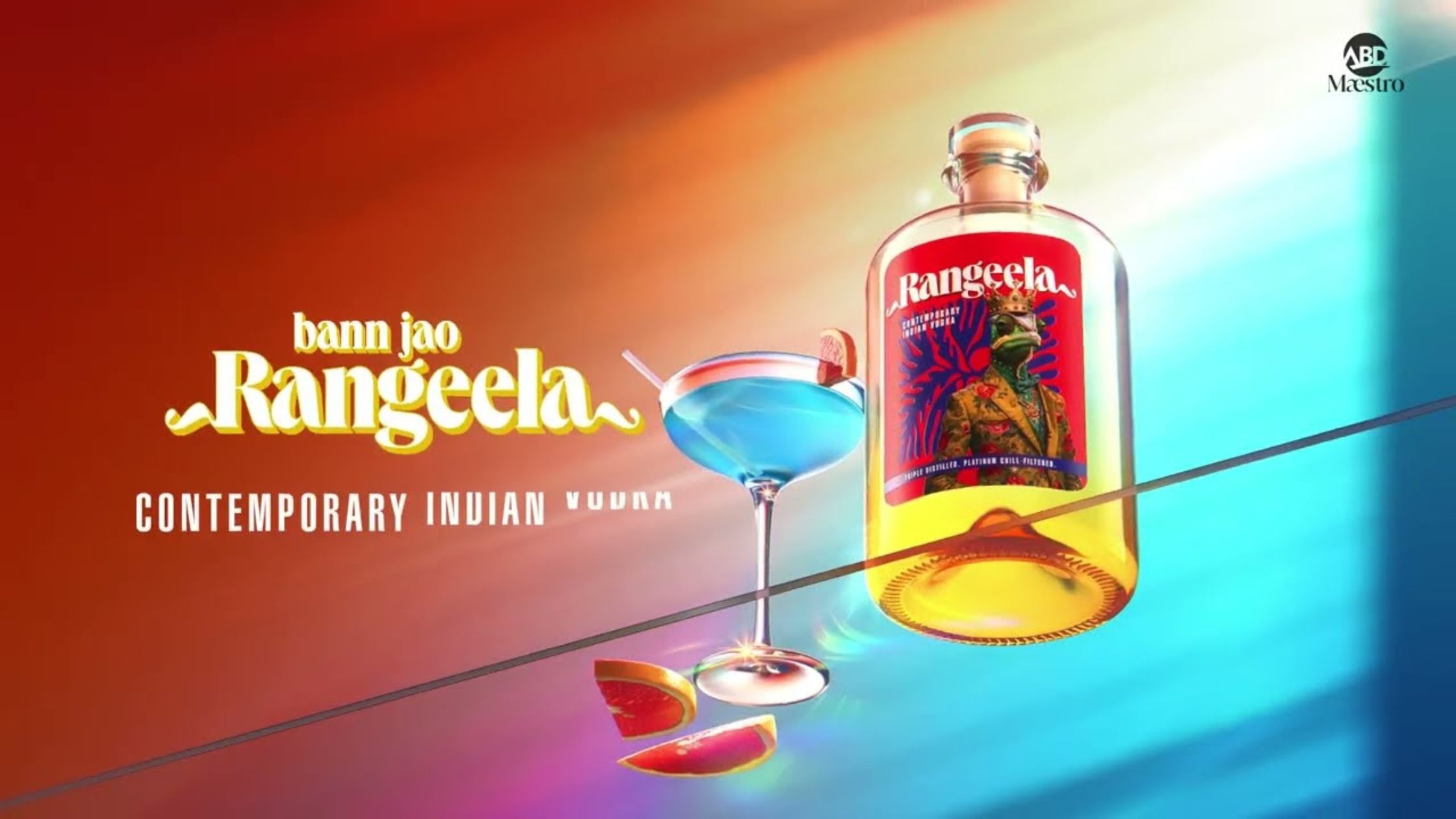 A bottle of Aperol and cocktail illustrations